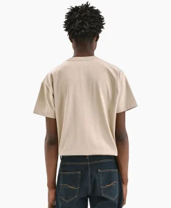 Flaneur T-Shirt Korte Mouw Signature Beige