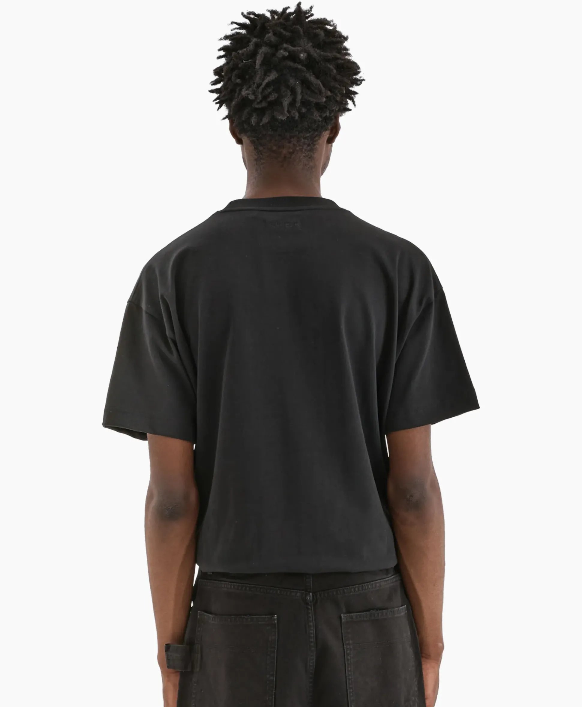 Flaneur T-Shirt Korte Mouw Botanical Zwart