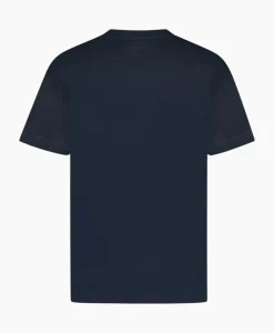 Flaneur T-Shirt Korte Mouw Signature Donker Blauw