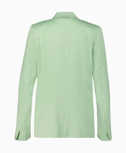 Forte_Forte Blazer Slubbed Viscose Cotton Licht Groen