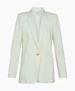 Forte_Forte Blazer Tweed Viscose Silk Jacket Off White