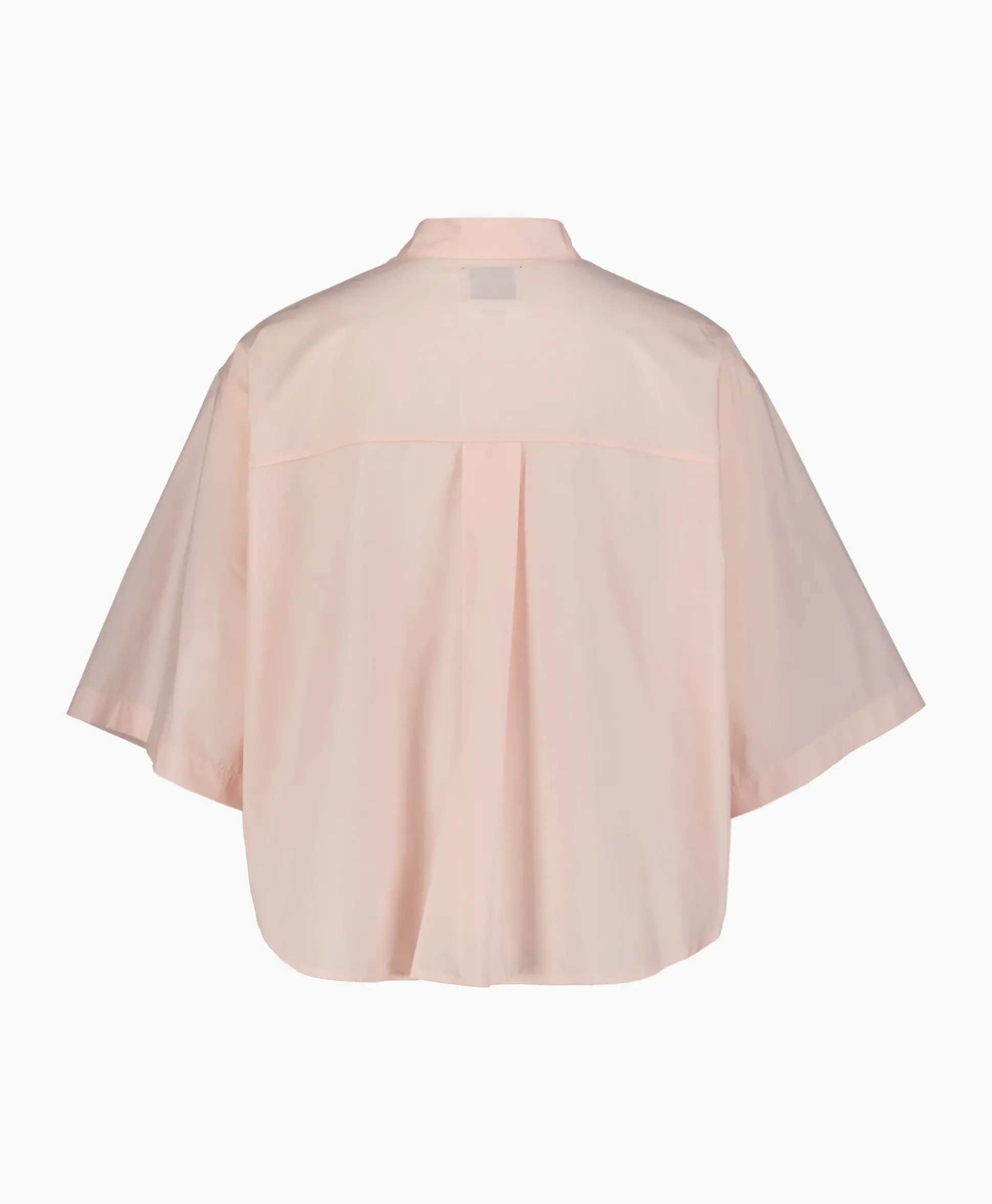 Forte_Forte Blouse Bci Cotton Popeline Half Sleeves Rose