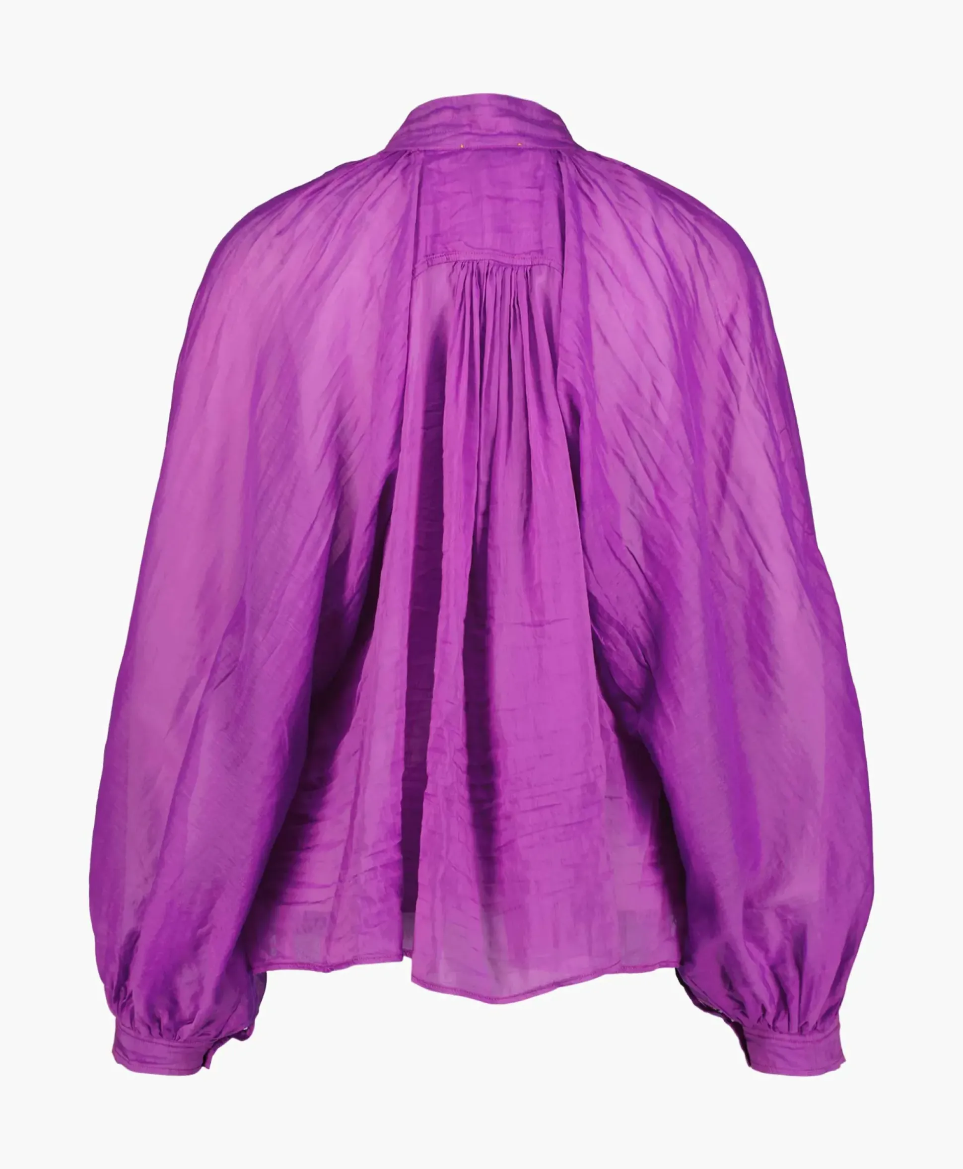 Forte_Forte Blouse Cotton Silk Voile Bohemian Paars