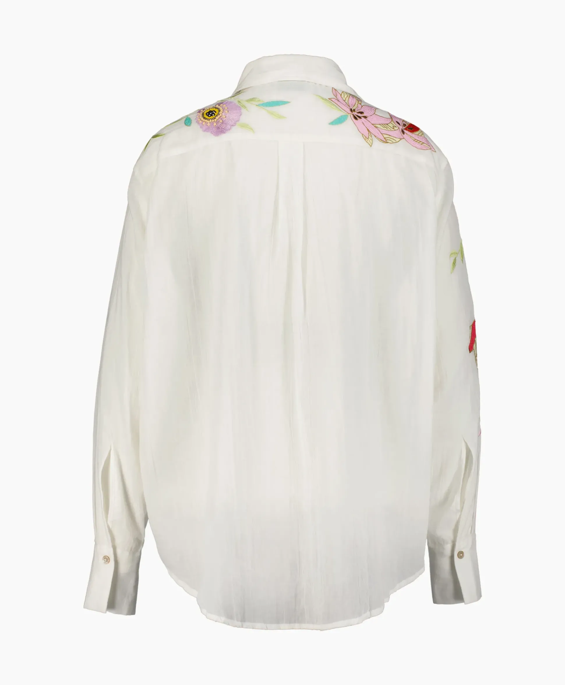 Forte_Forte Blouse Heaven Embroidery Cotton Voile Wit