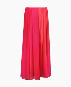 Forte_Forte Maxi Rok Crepon Silk Shaded Pink
