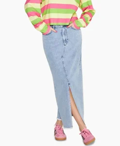 Harper & Yve Midi Rok Yve-Sk Licht Blauw