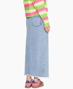 Harper & Yve Midi Rok Yve-Sk Licht Blauw
