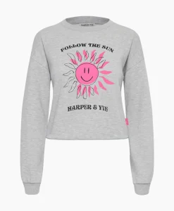 Harper & Yve Pullover Smiley-Sw Grijs