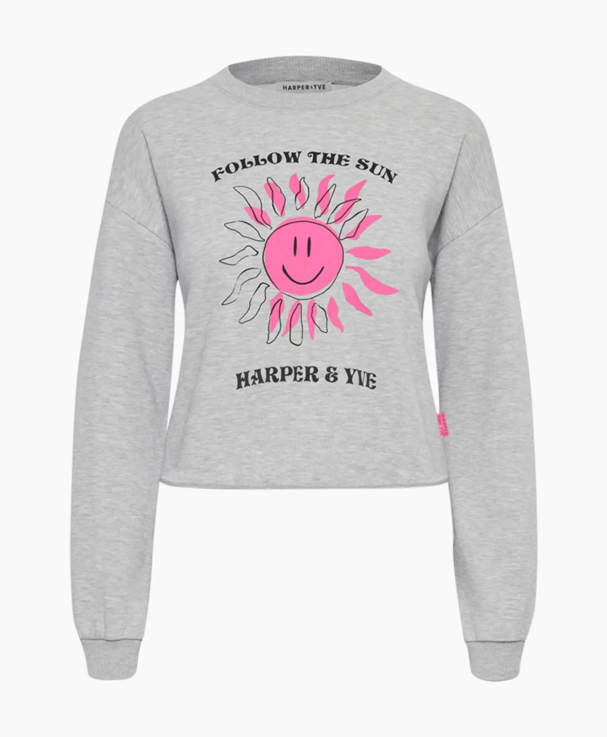 Harper & Yve Pullover Smiley-Sw Grijs