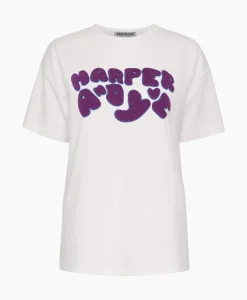 Harper & Yve T-Shirt Korte Mouw Logo-Ss Off White