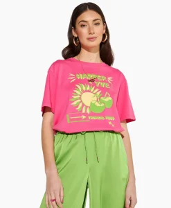 Harper & Yve T-Shirt Korte Mouw Tropical-Ss Roze