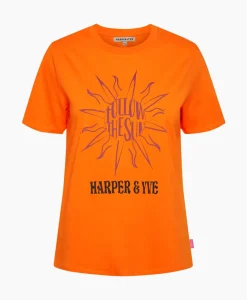 Harper & Yve T-Shirt Korte Mouw Followthesun-Ss Oranje