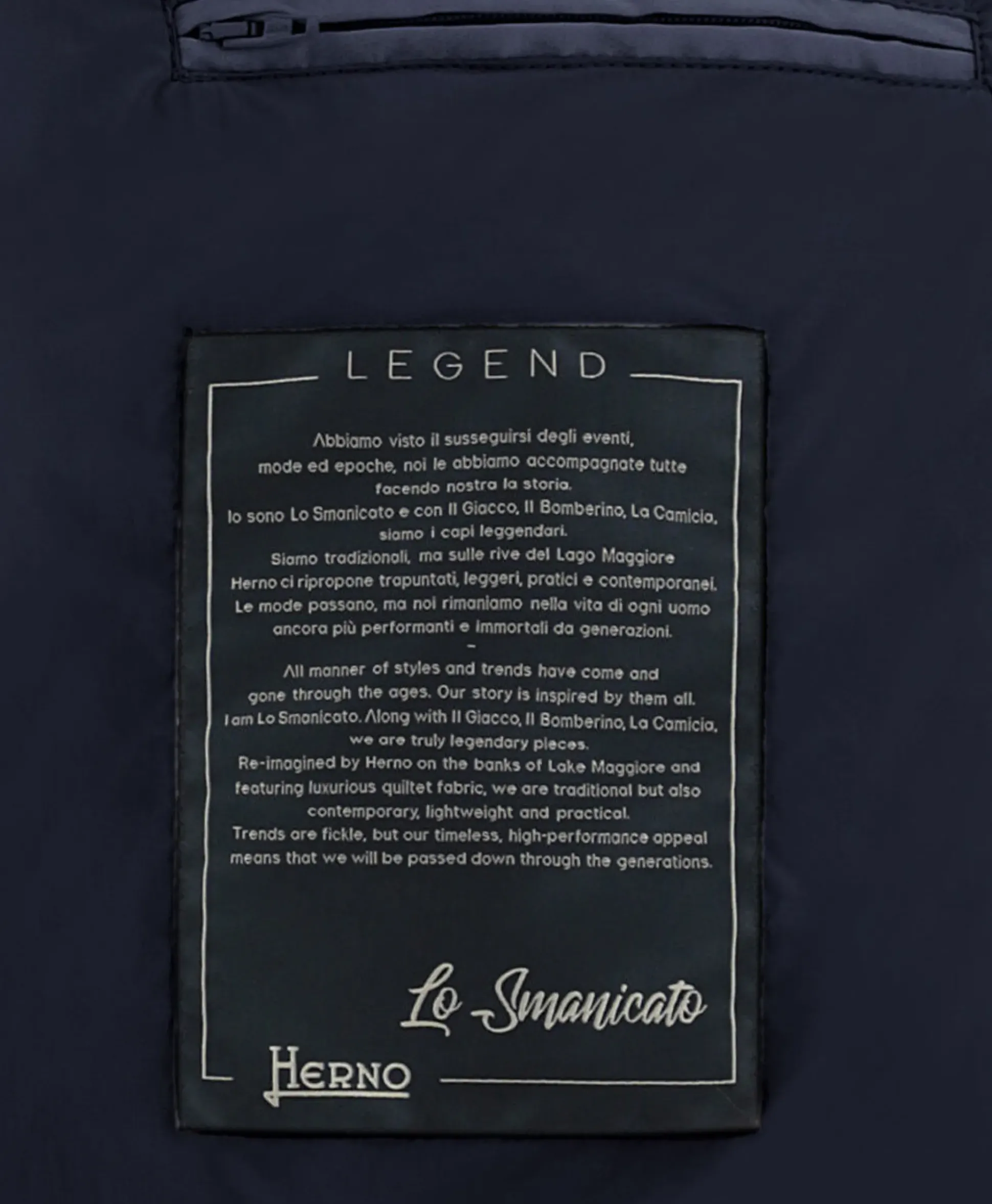 Herno Bodywarmer Lo Smanicato Legend Donker Blauw