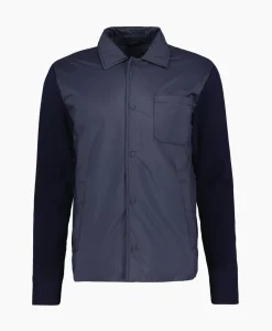 Herno Jack Camicia In Nuage Imbottito E Mag Donker Blauw