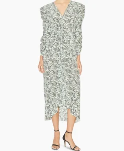 Isabel Marant Midi Jurk Albini-Ga Ecru