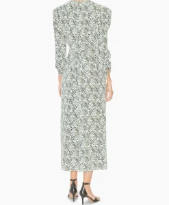 Isabel Marant Midi Jurk Albini-Ga Ecru