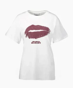 Isabel Marant T-Shirt Korte Mouw Yates-Ga Wit