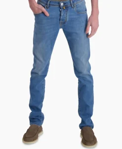 Jacob Cohen Jeans 5 Pkt Super Slim Fit Nick Midden Blauw