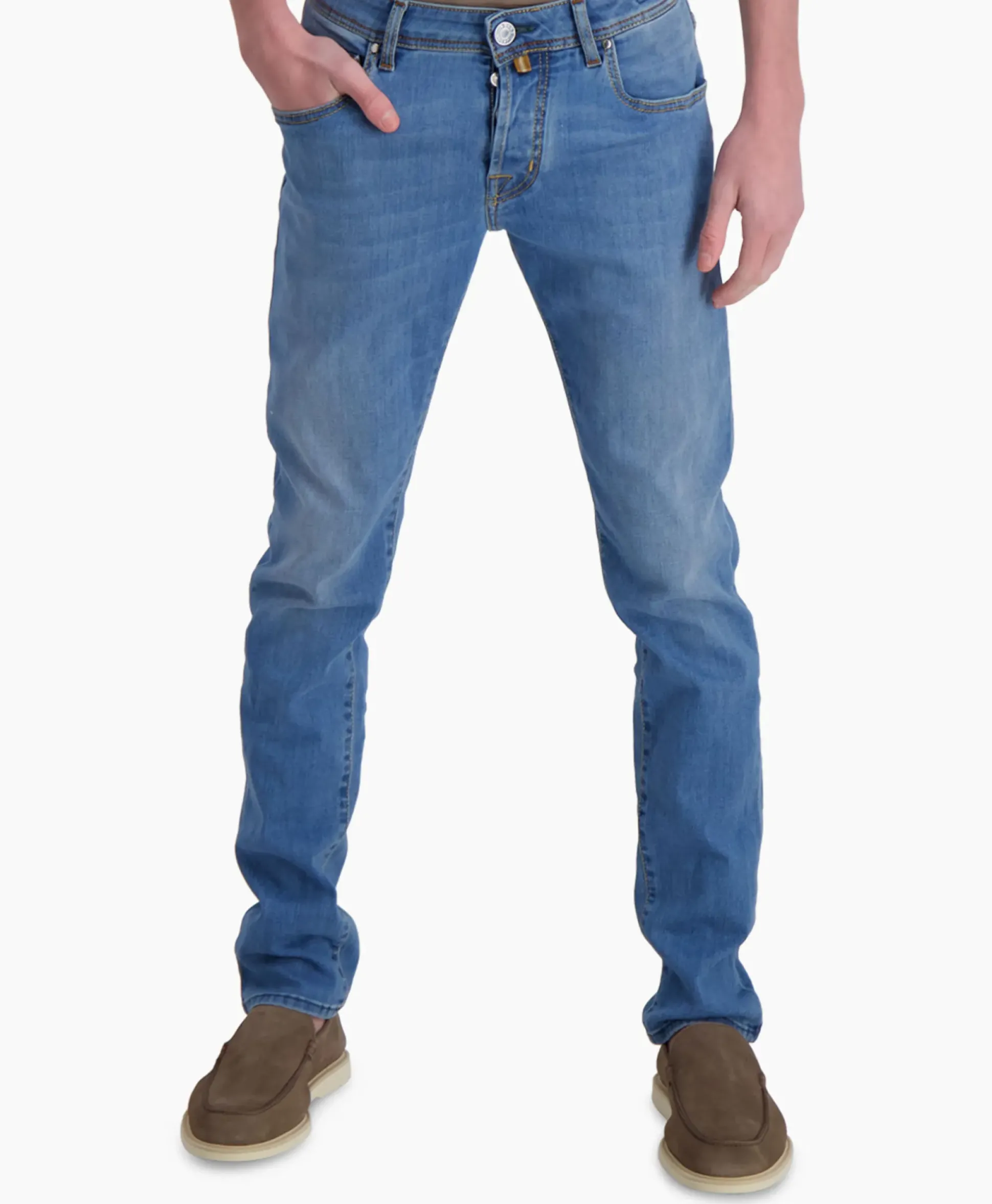 Jacob Cohen Jeans 5 Pkt Super Slim Fit Nick Midden Blauw