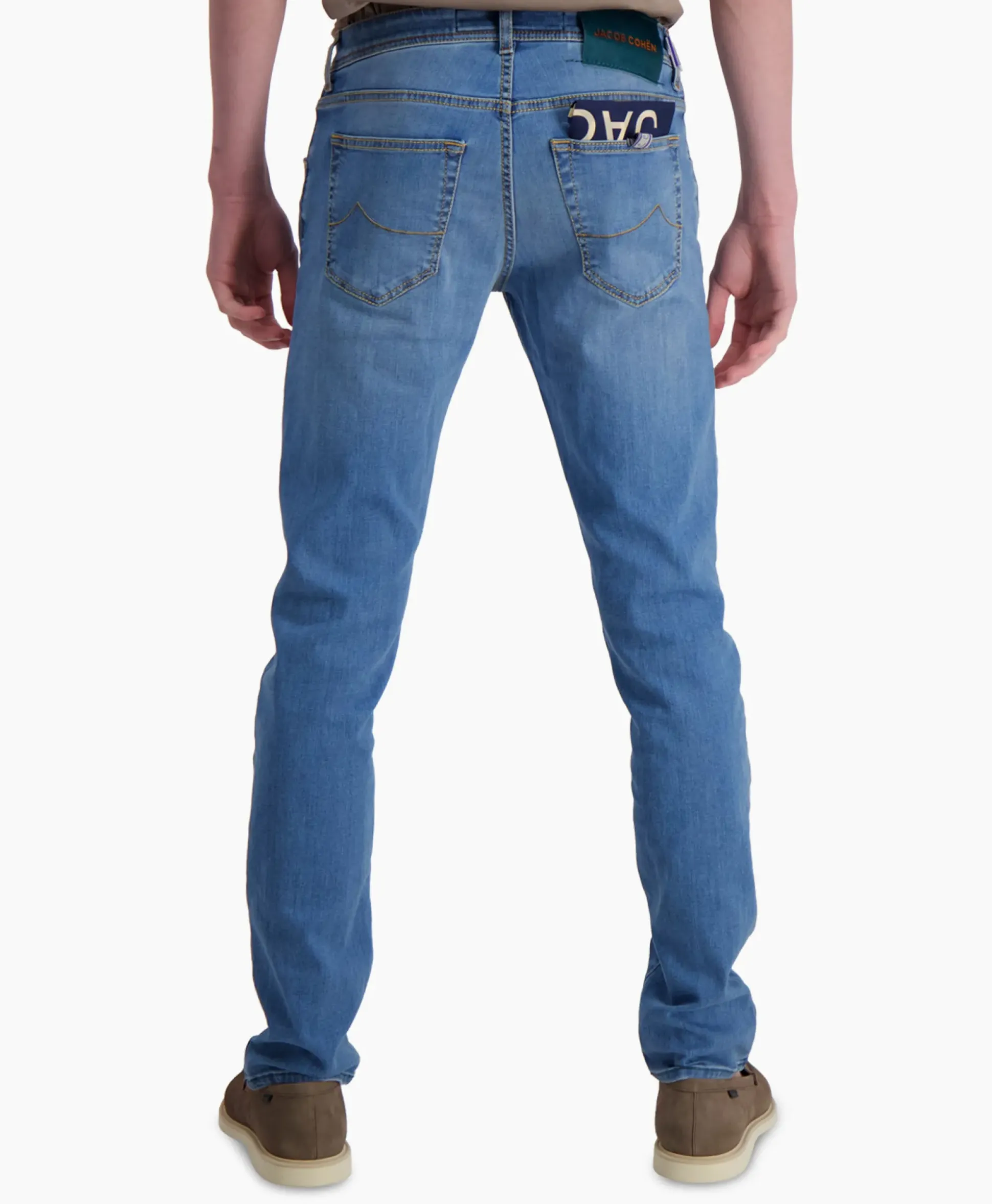 Jacob Cohen Jeans 5 Pkt Super Slim Fit Nick Midden Blauw