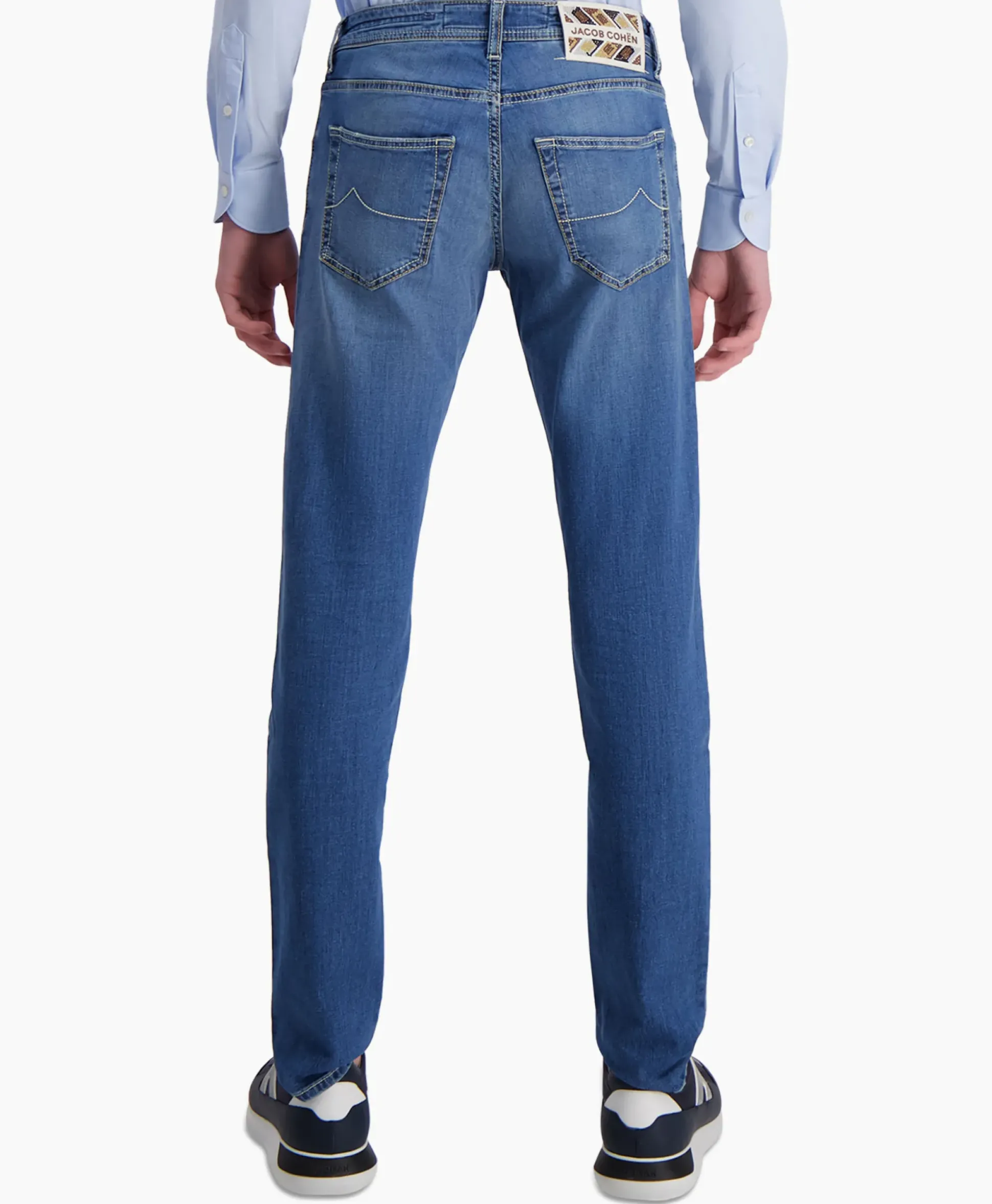 Jacob Cohen Jeans 5 Pkt Super Slim Fit Nick Donker Blauw