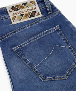 Jacob Cohen Jeans 5 Pkt Super Slim Fit Nick Donker Blauw
