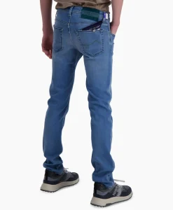 Jacob Cohen Jeans 5 Pkt Super Slim Fit Nick Donker Blauw