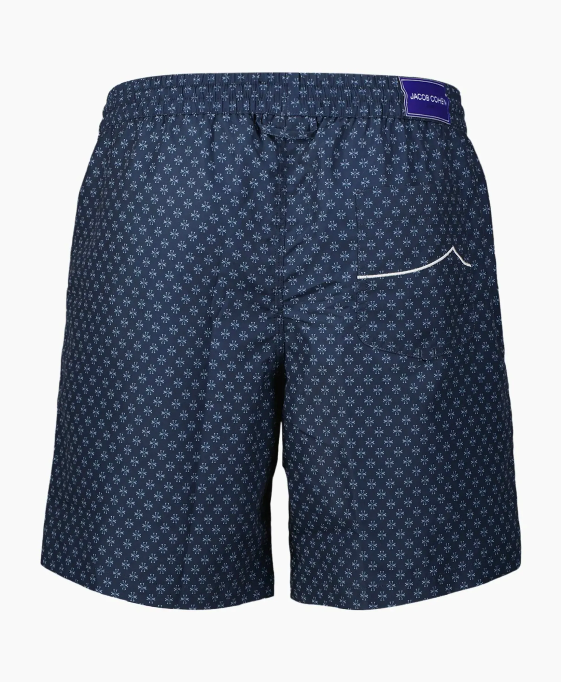 Jacob Cohen Zwembroek Micro Lily Print Blauw