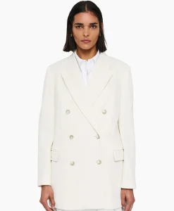Joseph Blazer Chapone Jkt Ottoman Jersey Off White