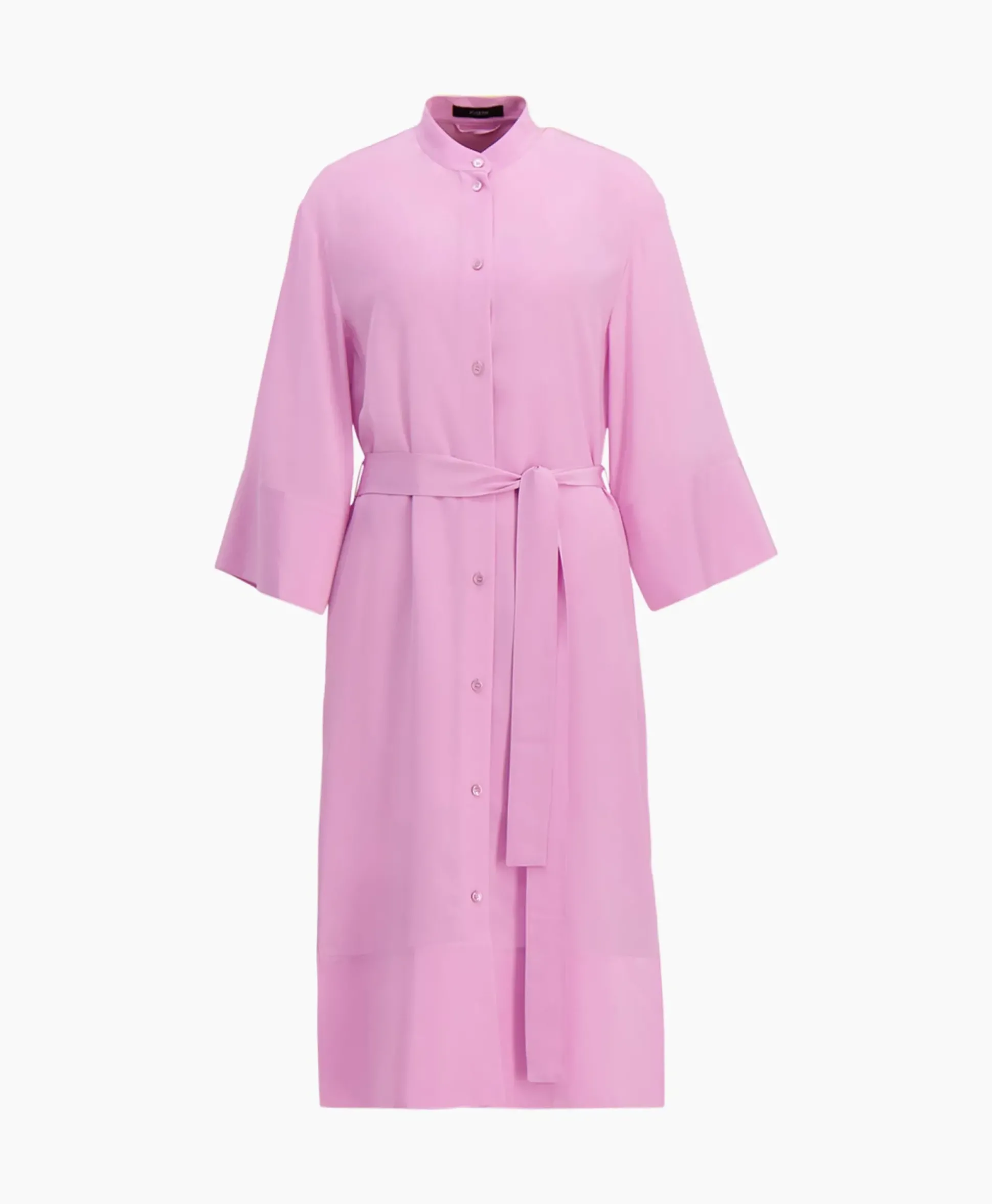 Joseph Midi Jurk Darius Crepe De Soie Pink