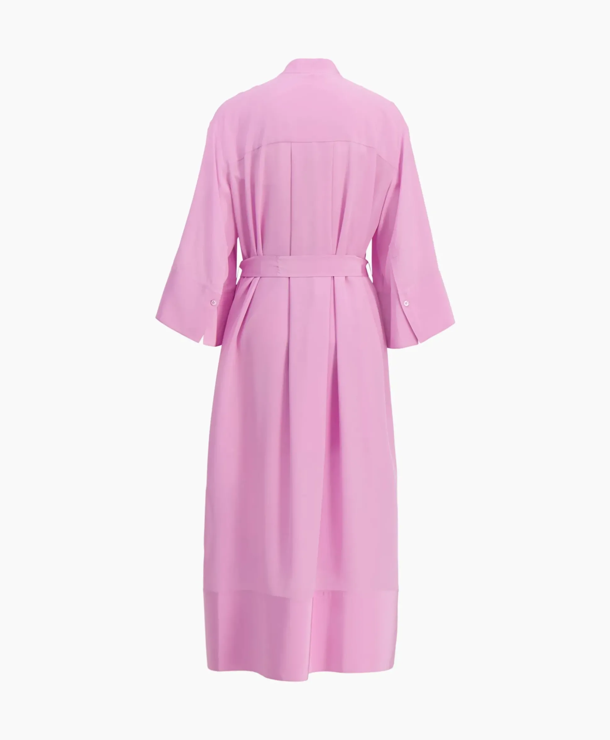 Joseph Midi Jurk Darius Crepe De Soie Pink
