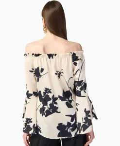 Joseph Ribkoff Blouse Print Lange Mouwen Zwart Dessin
