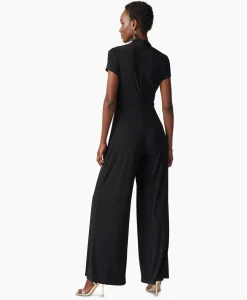 Joseph Ribkoff Jumpsuit Korte Mouwen Zwart