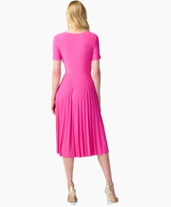 Joseph Ribkoff Maxi Jurk Korte Mouw Rose