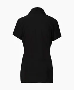 Joseph Ribkoff Top & T-Shirt Kraag Korte Mouwen Zwart