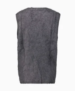 Lisa Yang Pullover Astrid Donkergrijs