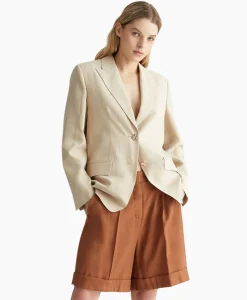 Liu Jo Blazer Giacca Loose 2 Bottoni Zand