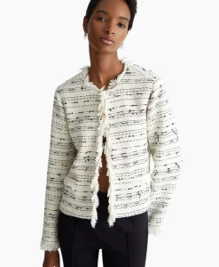 Liu Jo Blazer Giacca Senza Collo Sfrangiata Wit