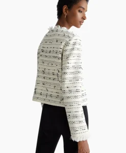 Liu Jo Blazer Giacca Senza Collo Sfrangiata Wit