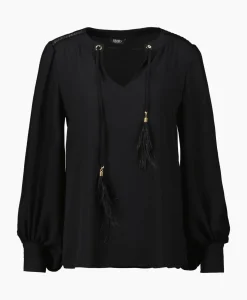 Liu Jo Blouse Ecs Tunica C/Passamaneria Zwart