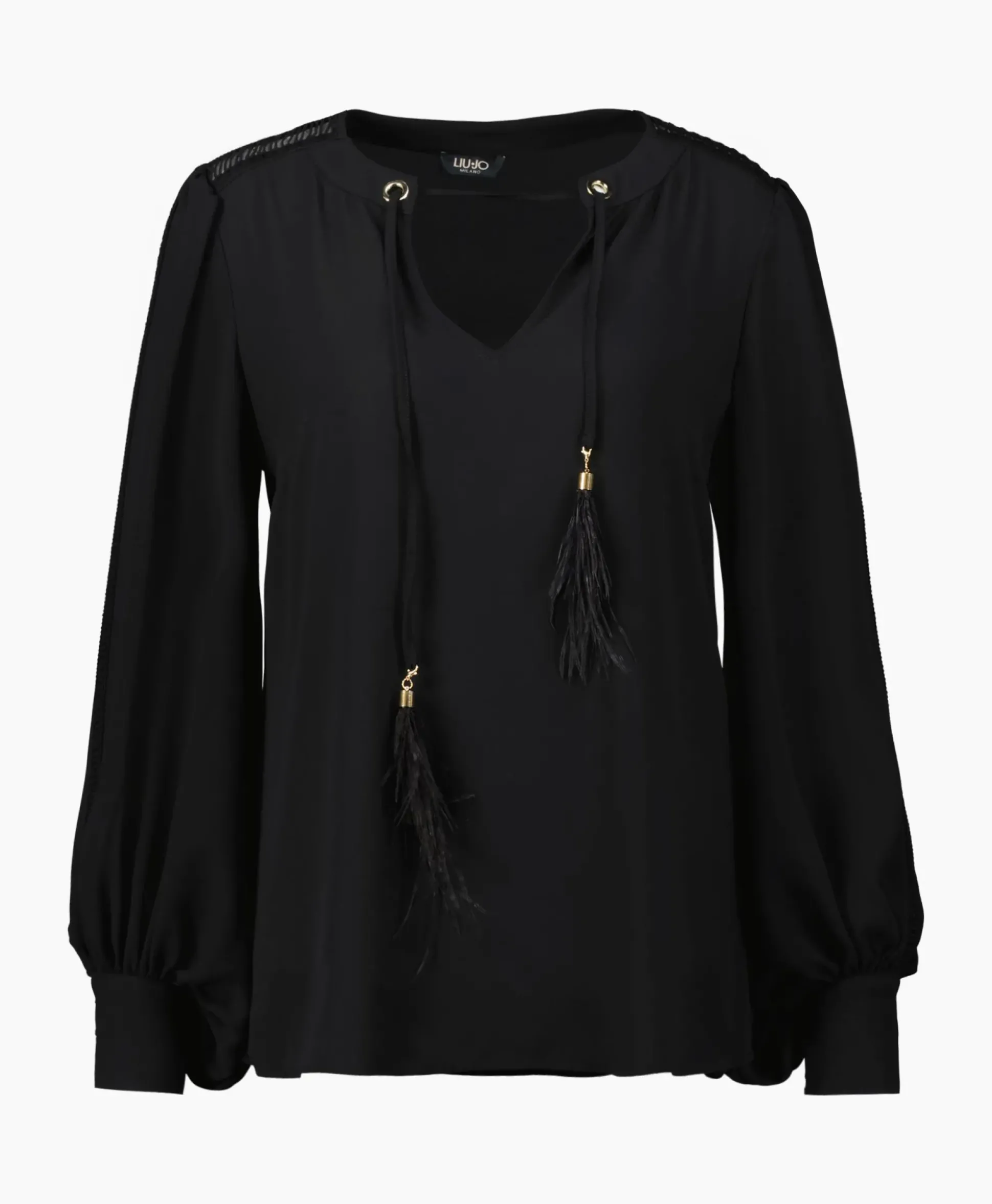 Liu Jo Blouse Ecs Tunica C/Passamaneria Zwart