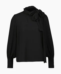 Liu Jo Blouse Ecs Tunica C/Fiocco Zwart