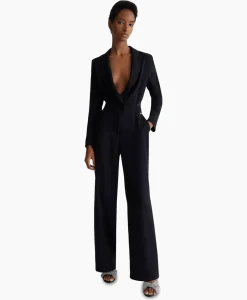 Liu Jo Jumpsuit Tuta Cut-Out C/Pizzo Zwart