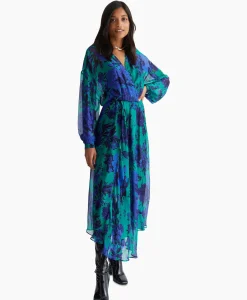 Liu Jo Maxi Jurk Scollo A V Blauw