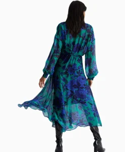 Liu Jo Maxi Jurk Scollo A V Blauw