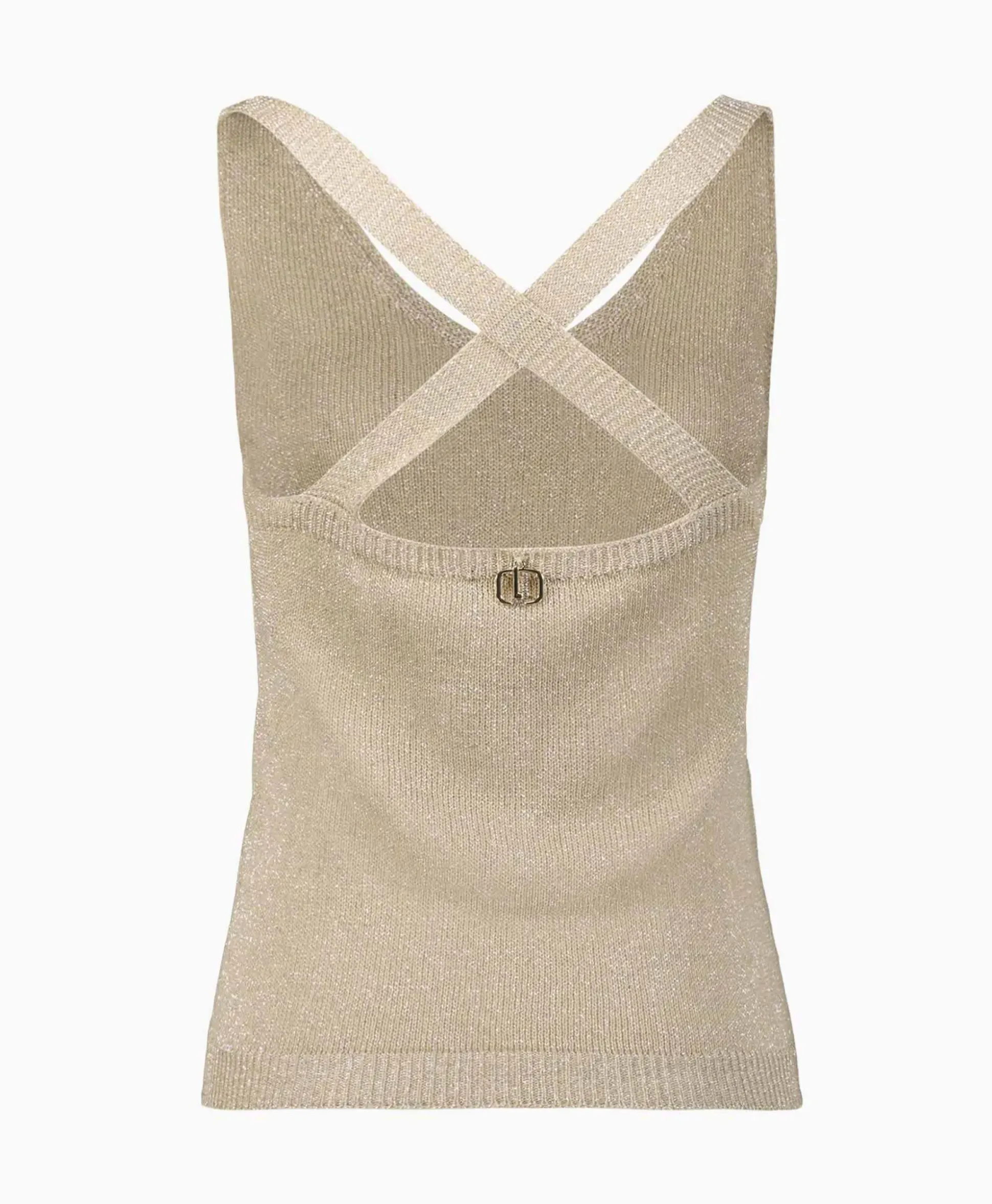 Liu Jo Top Maglia Chiusa S/M Canotta Lux Goud