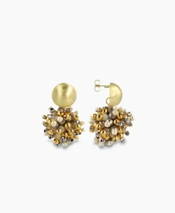 Lott. Gioielli Oorbellen Ce Gb Globe S Double Stones Grijs