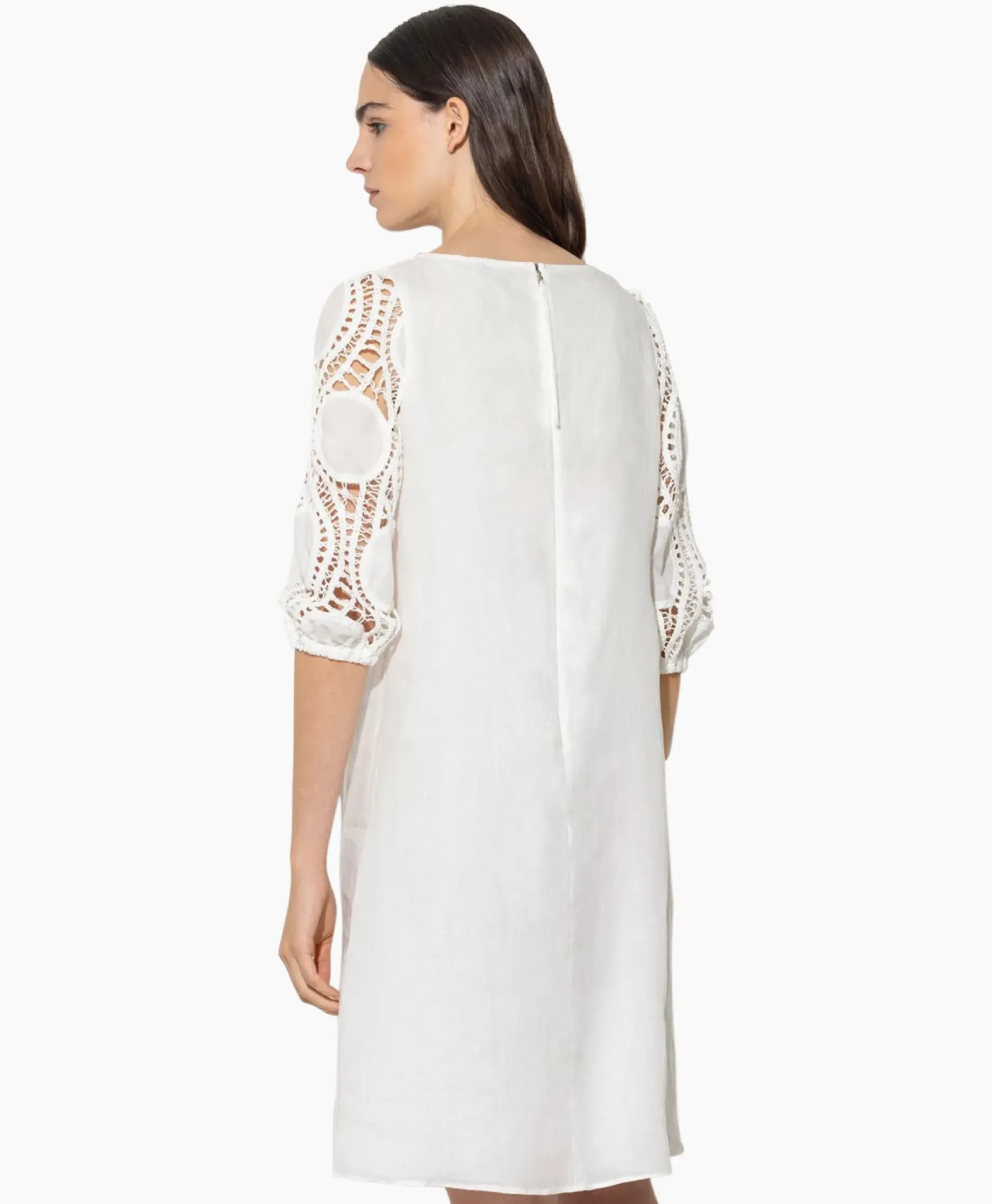 Luisa Cerano Jurk 798504/3500-0 Off White