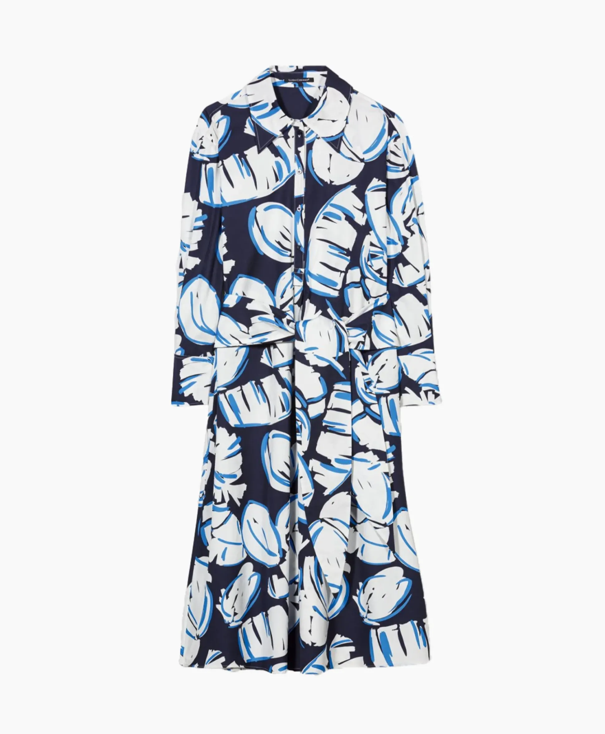 Luisa Cerano Midi Jurk 778366/3473-0 Blauw