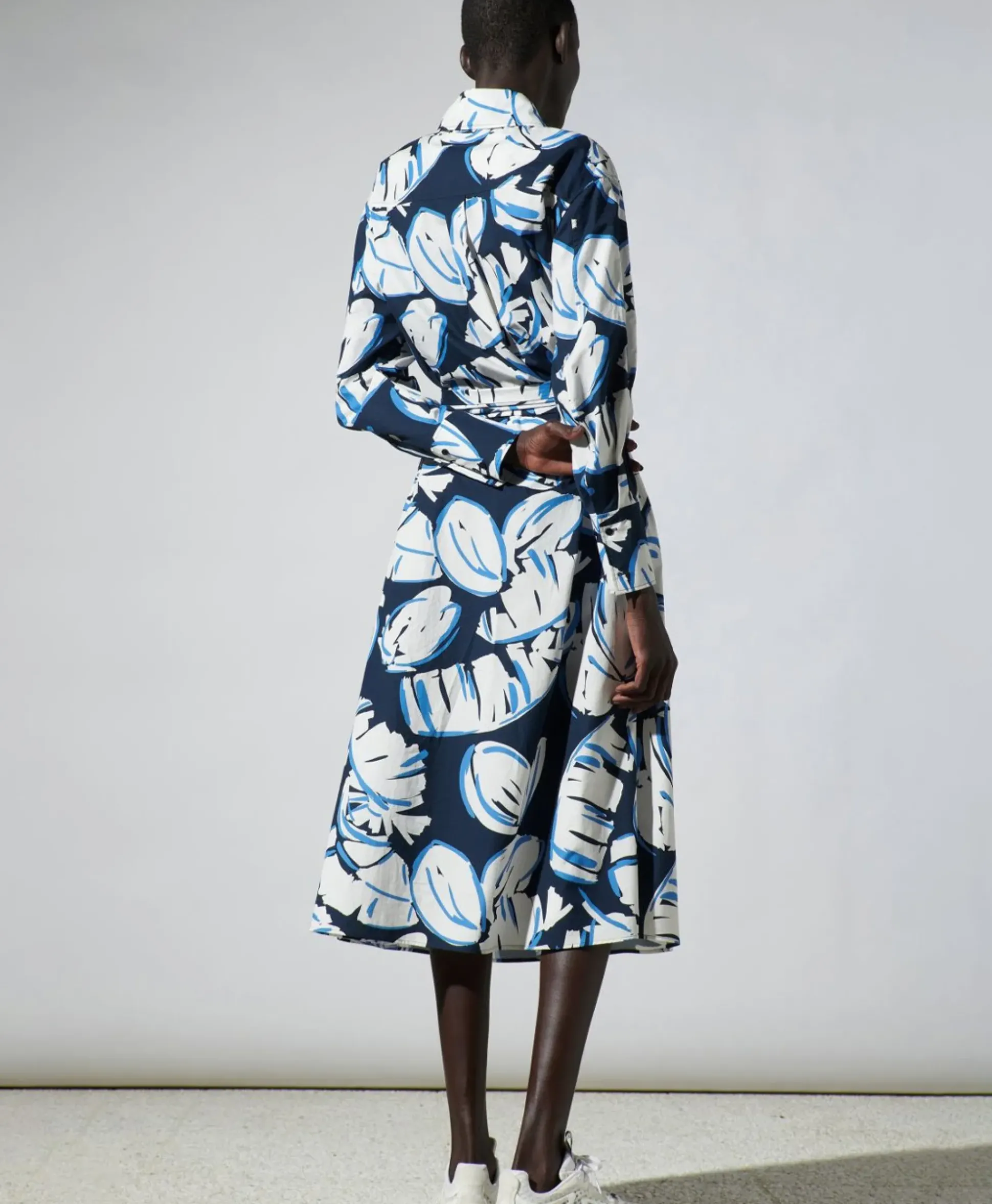 Luisa Cerano Midi Jurk 778366/3473-0 Blauw